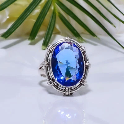 Tanzanite Gemstone 925 Sterling Silver Jewelry Ring, Designer Ring, Elegant Ring - Image 1 of 4
