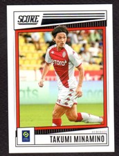 PANINI SCORE 2022-23 Soccer Ligue 1 Cards #107 Takumi MINAMINO AS Monaco FC