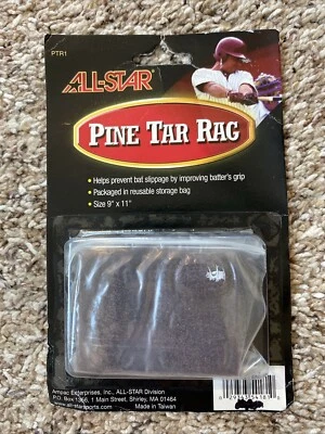 ALL-STAR Pine Tar Rag Baseball Bat Grip Pack New With Tag - Image 1 of 2