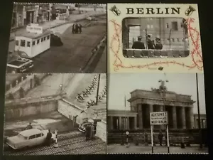 4 VINTAGE CARD 2 SIDED COLD WAR PICTURES , HISTORY GIFT SOUVENIR - Picture 1 of 10