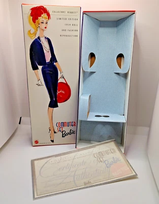 SET DE CERCANÍAS Barbie vintage caja vacía y forro con certificado de autenticidad reproducción SIN MUÑECA Foto 1 de 4