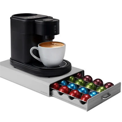 NAVARIS Cassetto Porta Capsule Nespresso Vertuo Portacapsule 24x Macchina Espresso