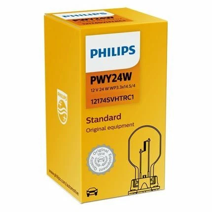 1x PHILIPS 12174SVHTRC1 Lampadina indicatore Halogen Standard PWY24W 12V 24W - Image 1 of 1