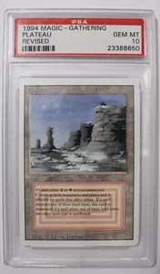 1994 Magic the Gathering MTG Revised Edition Dual Land Plateau PSA Gem Mint 10 - Picture 1 of 2