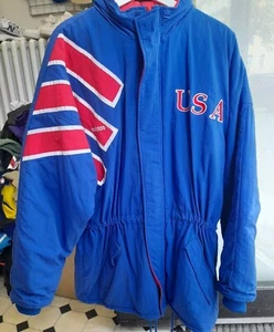Adidas USA 90s Winter Mantel Jacke Coat D8 F192 XL RARE VINTAGE OLDSCHOOL  - Bild 1 von 9