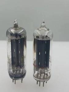 Pair Sylvania 35W4 Test NOS 100% & 100% Black Plate Side D Get Serious Tube T319 - Picture 1 of 4