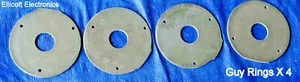 4 Drilled Fiberglass Guy Rings For Antenna Stacking Poles Military Camouflage - Zdjęcie 1 z 1
