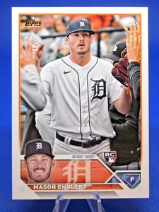 2023 TOPPS UPDATE #US116 MASON ENGLERT SSP GOLDEN MIRROR VARIATION TIGERS RC - Picture 1 of 2