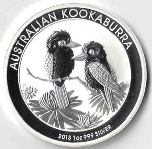 2013 AUSTRALIAN KOOKABURRA 1 Ounce .999 SILVER
