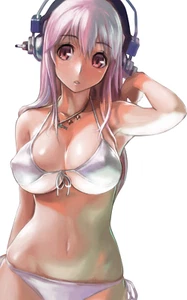 Super Sonico Weatherproof Anime Sexy Waifu Sticker 6" Premium Car Decal - Picture 1 of 1