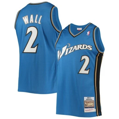 Camiseta autêntica Washington Wizards John Wall #2 Mitchell & Ness 2010/11 NBA - Imagem 1 de 4