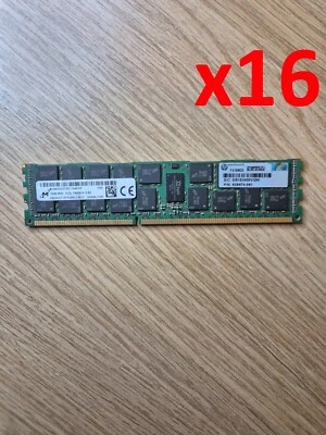 Lotto di x16 627812-B21 HP 16GB PC3L-10600R DDR3-1333MHz ECC 2Rx4 Module 6289... - Immagine 1 di 4