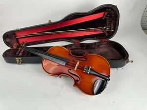 Ein feiner Vintage E.R. Pfretzschner Stradivari Kopie Geige & Koffer - Bild 1 von 14