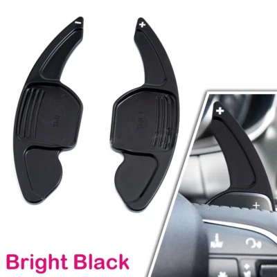Black Steering Wheel Shift Paddle Shifter Extension for Audi A3 A4L Q5 2014-2016 Foto 1 de 4