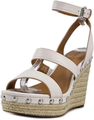 Sandalia de cuña alta COACH Darcy para mujer tiza, talla: 11 M Foto 1 de 4