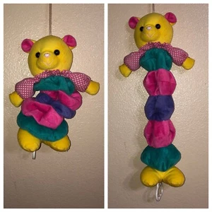 Vtg Russ Berrie Bobbles Plush Pull String Musical Bear Hanging Crib Toy - Picture 1 of 12