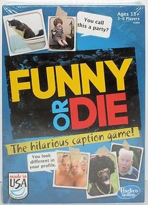 Hasbro Funny Or Die Hilarious Teen Adult Party Fun Caption Card Game New Sealed - Picture 1 of 2