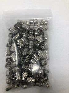 Metal Dome Type Valve Caps w/Inner Seals Lot of 100 - Picture 1 of 2