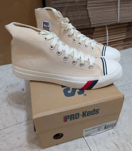 Neu Pro Keds Royal Hi Retro Throwback ungebleicht weiß beige hellbraun USA Herren Größe 8 - Bild 1 von 4