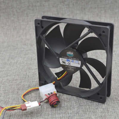 Cooler Master Mute Chassis fan A12025-12CB-3BN-F1 120*120*25MM DC12V 0.16A 3wire - Image 1 of 3