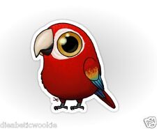 Cute Fat Bird Macaw Sticker decal car laptop