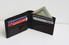 LEATHER MEN WALLET BIFOLD ID Window Flap Out Credit Card Money Holder 4 Colors