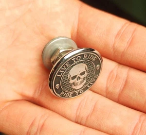 Tornillo de perno de calavera de asiento trasero para Harley Davidson Sportster, Roadking, Dyna, Fatboy - Imagen 1 de 5