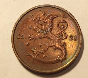 Finlandia *10 pence * rame* 1921 * buone condizioni * 1+* - Picture 1 of 2