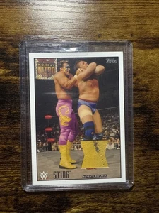 2015 TOPPS WWE WALMART EXCLUSIVE STING BOOT RELIC PATCH /100 - Picture 1 of 2