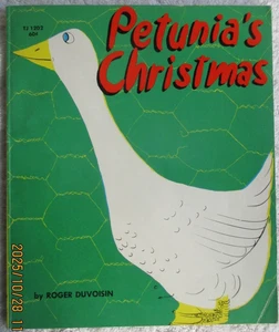 1971 Petunia's Christmas Hardcover Book by Roger Duvoisin - Picture 1 of 7