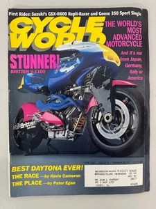 Cycle World Magazine June 1992 – Britten V-1100, GSX-R600, Thumper Heaven - Imagen 1 de 2
