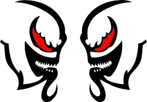 Tribal Venom Hellcat Vinyl Decal Graphic Car Truck Hood Side USA - Bild 1 von 1