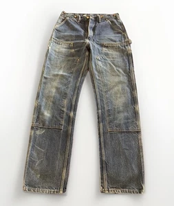 Jeans DeadStock Carhartt 33x34 Denim Carpenter Doble Rodilla, Hecho en Unión en EE. UU., B07 - Imagen 1 de 15