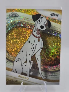 2025 Topps Chrome Disney Pongo 48/50 Gold Mini Diamonds 101 Dalmatiner - Bild 1 von 4