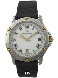 Herrenarmbanduhr Maurice Lacroix Tiago Quartz 18K Goldschrauben, funktioniert - Bild 1 von 4