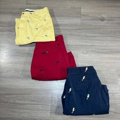 Lot Of 2 Brooks Brothers 346 Chino Shorts Men's 34 Animal All Over Print Multico - Image 1 of 4