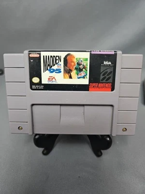 SNES Madden NFL 95 подлинный Nintendo EA Sports проверенный и рабочий картридж только - Изображение 1 из 4