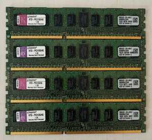 16GB (4x4GB) Kingston KTD-PE313S-4G DDR3=1333 Server Memory - Picture 1 of 1