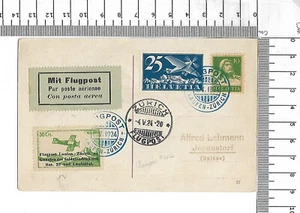 4.V.1924 Flugpost Laufen-Zürich Stempel zu Gunsten des Soldatendenkmal  ; 61993 - Picture 1 of 2