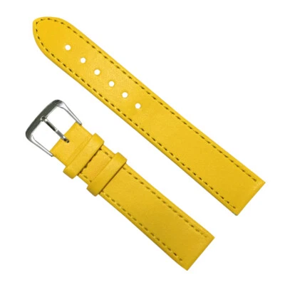 Lady Men PU Watch Band Fashion Leather  Buckle Strap Wristwatch Bands 8 Sizes ‘’ - Image 1 of 4