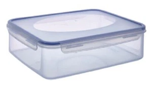 Frischhaltedose 4,7l mit Deckel und Dichtung, transparent/blau Klickverschluß - Bild 1 von 4