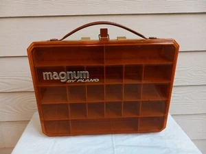 Magnum By Plano Fishing Tackle Organizer Box 14 x 11 x 2 Dividers Vintage - Picture 1 of 4