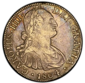 MEXICO 1804 Mo-TH Charles IV 8 Reales - PCGS XF Details - Picture 1 of 5