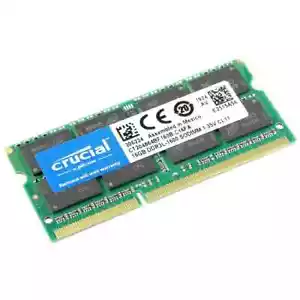 Crucial Kit 32GB 2x 16GB DDR3L 16GB 1600MHz SODIMM Laptop Memory CT204864BF160B - Picture 1 of 7