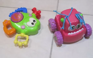 2x Fisher Price Baby Toddler Toys - Silly Sounds Frog & Press n Go Monster Truck - Picture 1 of 8