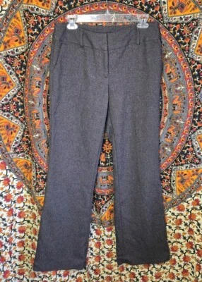 Axcess Stretch Brown Tweed Straight Leg Flat Front Dress Pants Womens 6 - Изображение 1 из 4