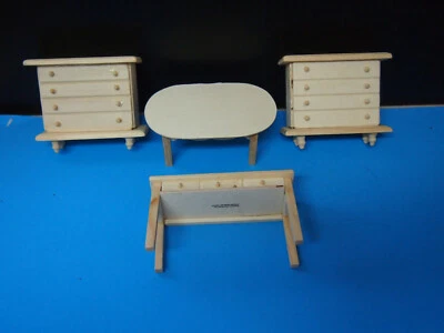 LOTE MUEBLES CASA MUÑECAS VINTAGE TOCADORES Y MESA  Foto 1 de 3