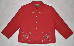 DOUBLE D RANCH Studded Jeweled Star Button Front Jacket size M - Picture 1 of 7