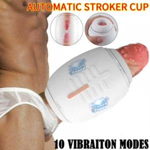 Male Automatic Handsfree Masturbater Cup Stroker Pocket Pussy Toy Men  - Picture 1 of 12