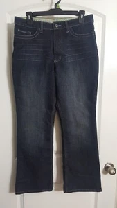 Pantalones de mezclilla Lee Rider lavado oscuro corte bota talla 16 1/2 plus nuevos sin etiquetas - Imagen 1 de 6